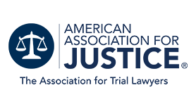 American Association for Justice logo - The association of trial lawyer